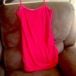 Simple body con dress, hot pink, size M. Never worn.